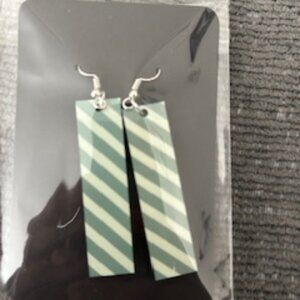 Striped Rectangular Earrings - NWT (1/$10 or 2/$15)